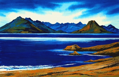 Cuillins from Elgol
Image 15" x 10"
Mount 22" x 18"
Mounted £110. Framed £175