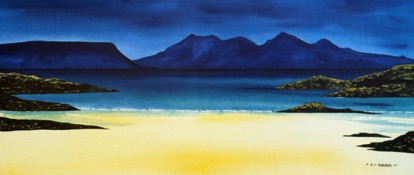 Rum & Eigg
Image 18" x 8"
Mount 26" x 16"
Mounted £110. Framed £175