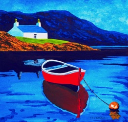 Fisherman's cottage, 
Harris
Image 6" x 6"
Mount 11" x 11"
Mounted £30