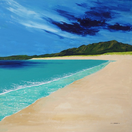 Reef Beach
24" x 24"
Acrylic on canvas
Framed 
£2395