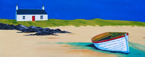 Croft by the shore
30" x 12"
Acrylic on canvas
Framed
£1850 Croft by the shore
30" x 12"
Acrylic on canvas
Framed
£1850