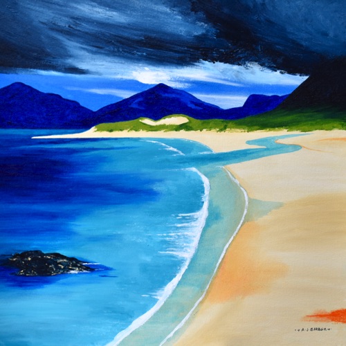 Heavy Cloud over Luskentyre
20" x 20"
Acrylic on canvas
Framed
£1750 Heavy Cloud over Luskentyre
20" x 20"
Acrylic on canvas
Framed
£1750