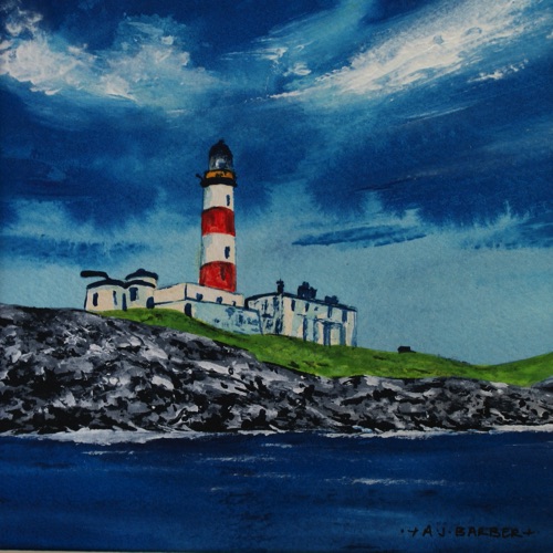 Scalpay lighthouse
7" x 7"
Acrylic
Mounted and framed to 12" x 12"
£295 Scalpay lighthouse
7" x 7"
Acrylic
Mounted and framed to 12" x 12"
£295