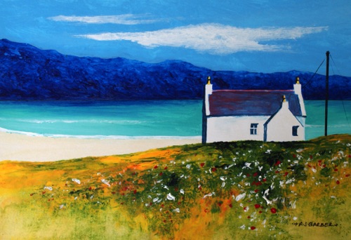 Summer croft
111" x 7"
Acrylic
Mounted and framed to 16" x 13"
£350 Summer croft
111" x 7"
Acrylic
Mounted and framed to 16" x 13"
£350