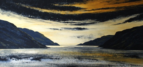 Loch Seaforth
16" x 9"
Acrylic
Mounted and framed to 22" x 15"
£695
