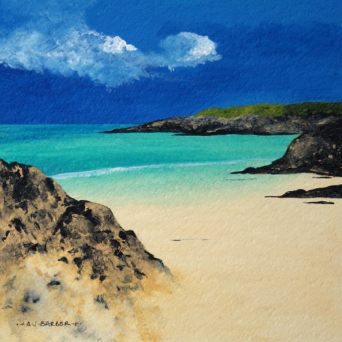 Hebridean Colours
7" x 7"
Acrylic
Mounted and framed to 12" x 12"
£325