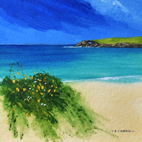 Eoropie Beach
7" x 7"
Acrylic
Mounted and framed to 11" x 11"
£350 Eoropie Beach
7" x 7"
Acrylic
Mounted and framed to 11" x 11"
£350
